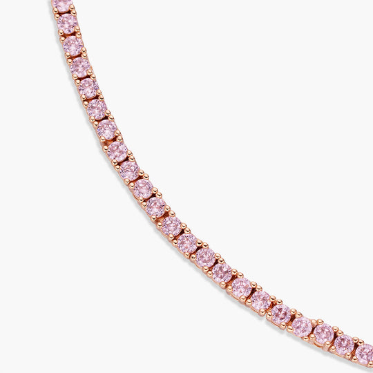 Coloured Tennis Necklace 2.5mm