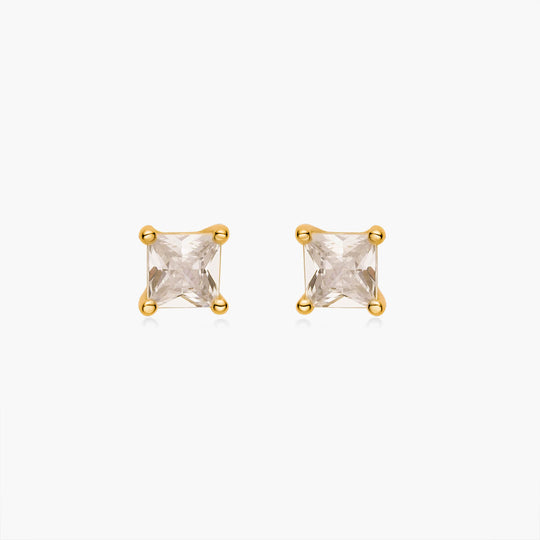 Dainty Square Stud Earrings