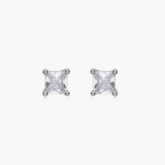 Dainty Square Stud Earrings